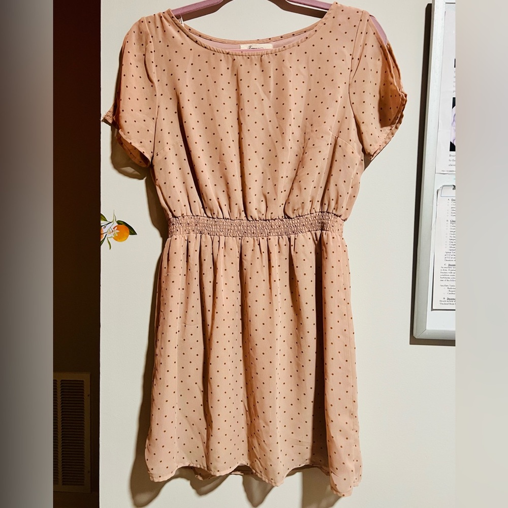 Flowy polka dot dress
